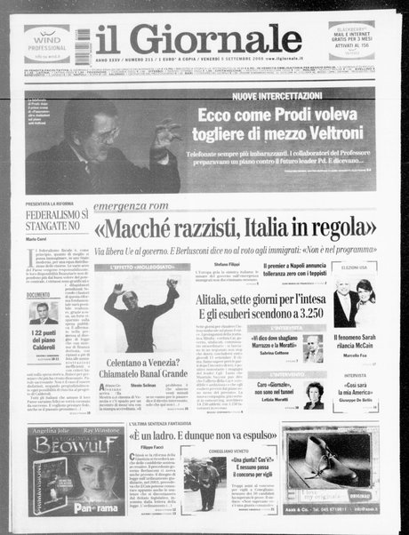 Il giornale : quotidiano del mattino